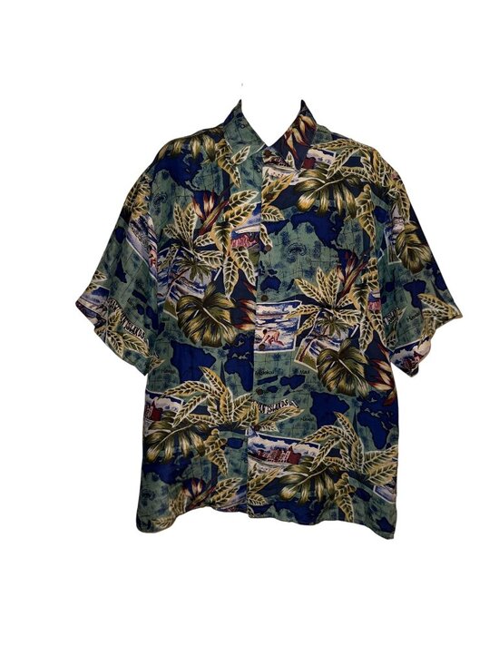 Silk Traders Other - VTG Silk Traders Button Shirt Mens XL Beach Vacation Aloha Hawaiian Retro